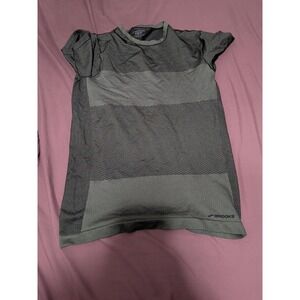 Brooks Mens S Gray Seamless Running T Shirt Performance Athletic Short Sleeve